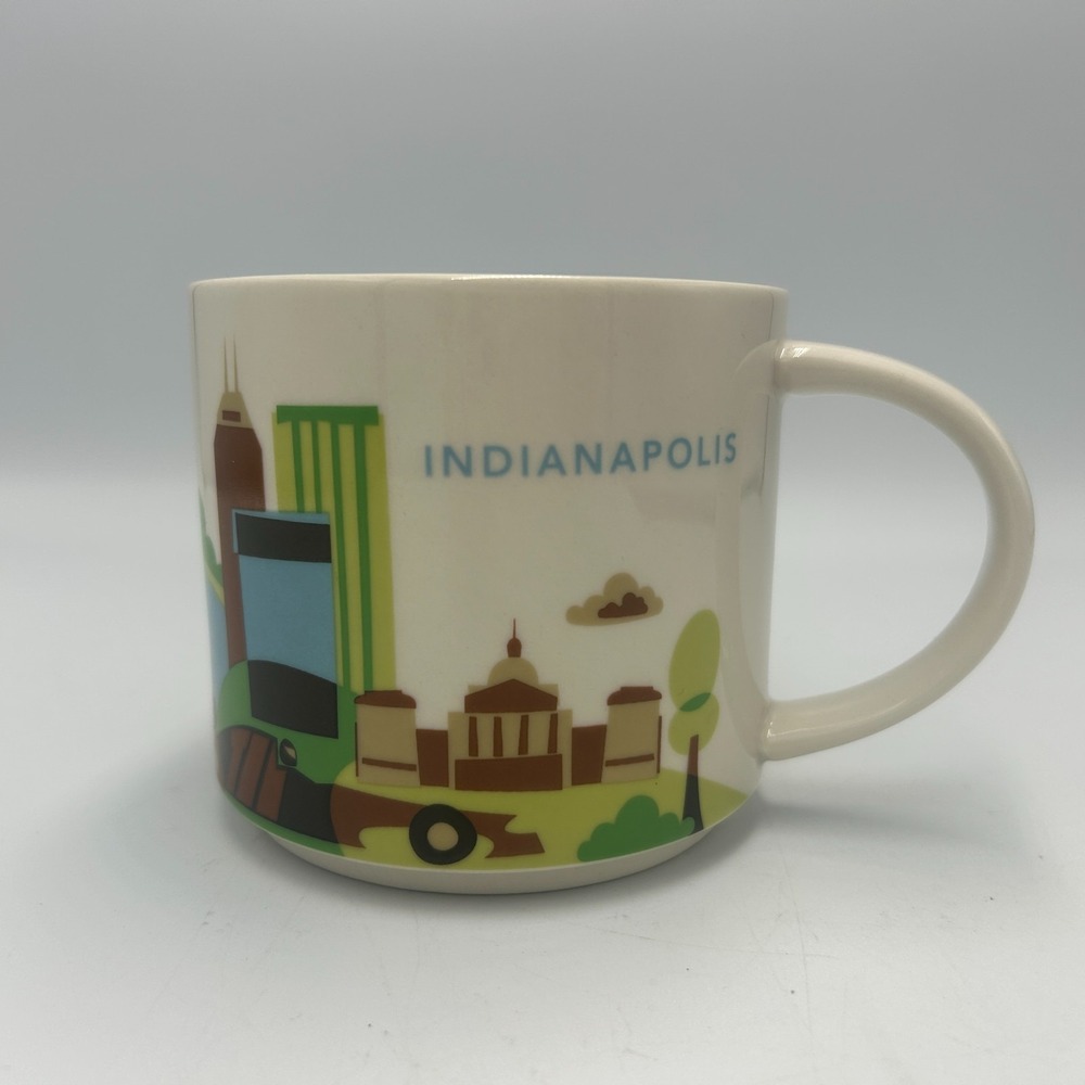 Starbucks Mug Indianapolis You Are Here Series Coffee 14oz Speedway City 2016
